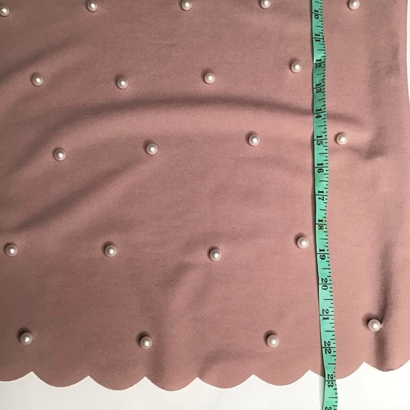 Dusty Rose Women’s Short Sleeves Top with Pearls US 8 - Picture 7 of 7